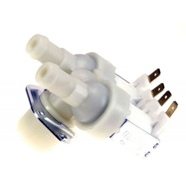 Elektroszelepes mosógép 2 kimenet 90° 2X15MM