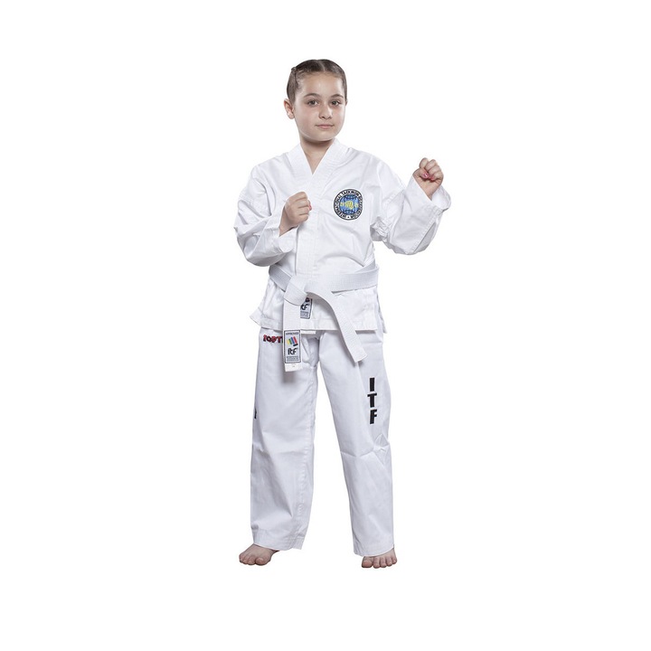Kimono Dobok, Top Ten, Kyong ITF pentru Taekwon-do, copi, Alb