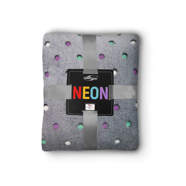 Patura Neon, Darymex, Poliester, 200x220 cm, Gri antracit