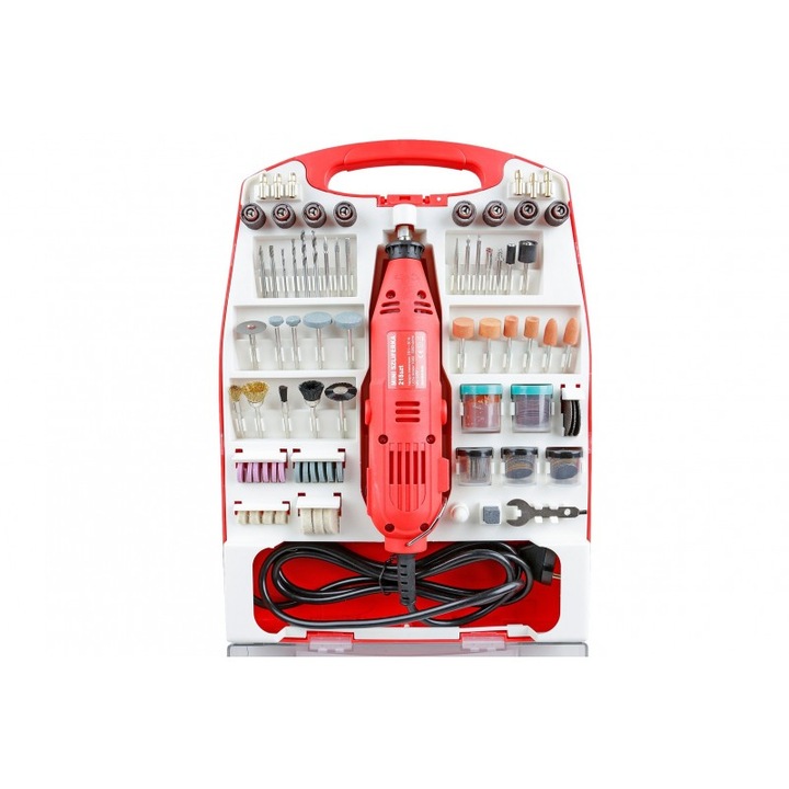 Mini slefuitor 330W, 218 elemente, cu prelungitor flexibil 106cm, MXMS301P