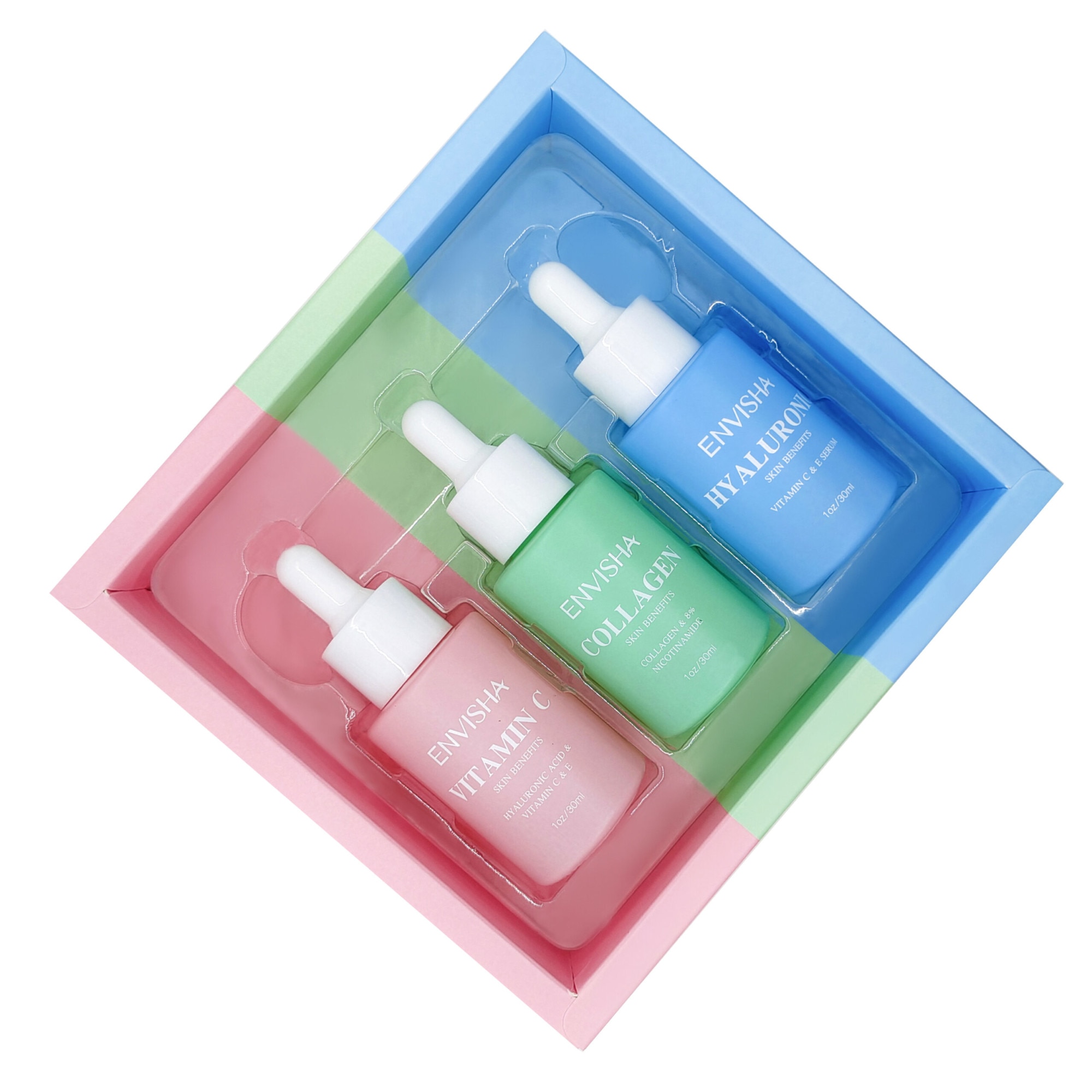 Pachet Ser Facial x3, Rainbow, Editie Limitata, Acid Hialuronic
