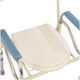 Scaun cu WC de camera, pliabil, inaltime reglabila, din otel si inox, CMB-811
