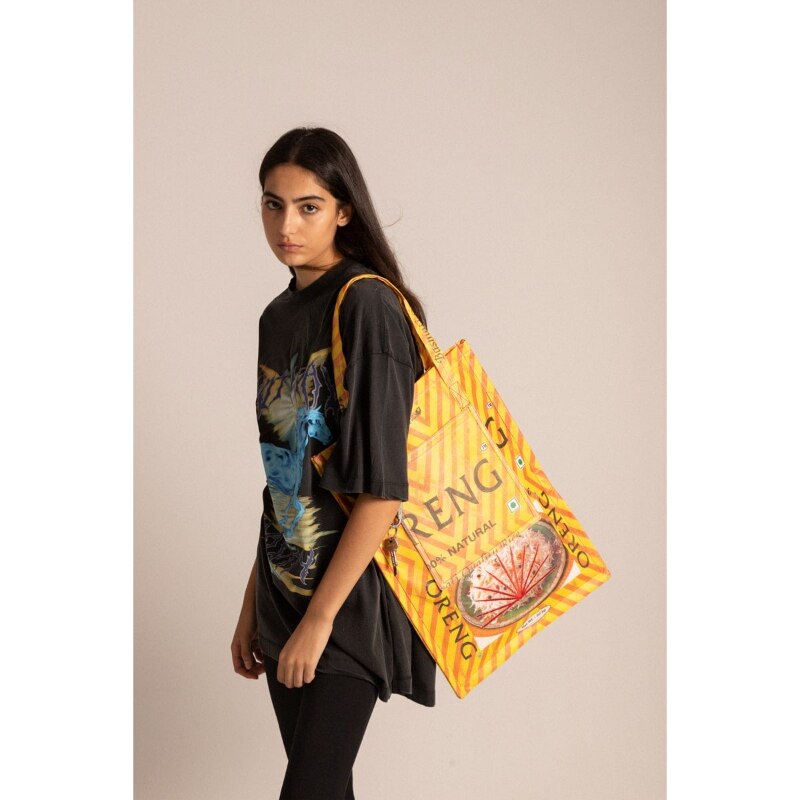 Geanta laptop, Hemper, Ricebag, 15 inch, Fermoar, Textil, Multicolor, 45 x 58 cm
