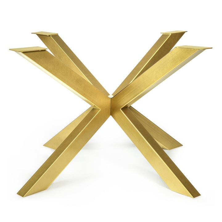 Крака за маса Spider S, блестящо златист, 70x70x72 см