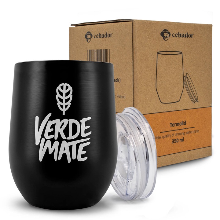 Thermo Lid, Matero din otel cu capac, 350 ml