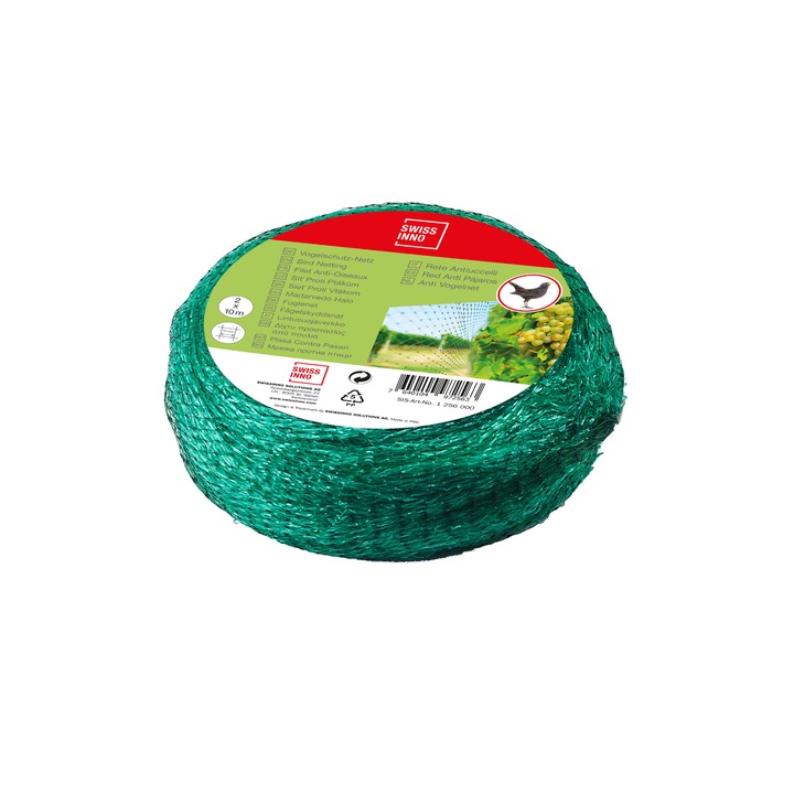 Plasa protectie impotriva pasarilor, Swissinno Bird Netting, 10 x 2 m