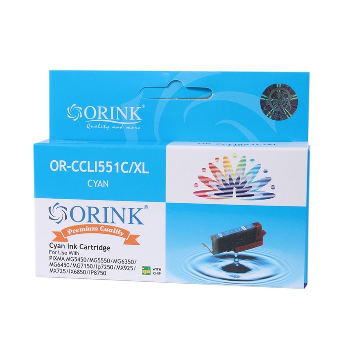 Canon CLI551XL cartuș de cerneală cyan ORINK