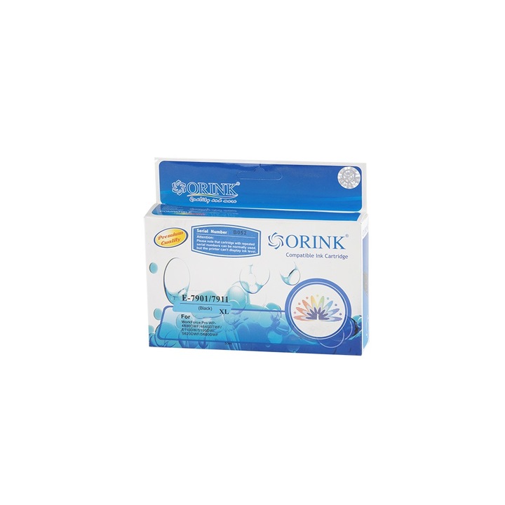Cartus de cerneala, Orink, Compatibil cu Epson T7901, Negru
