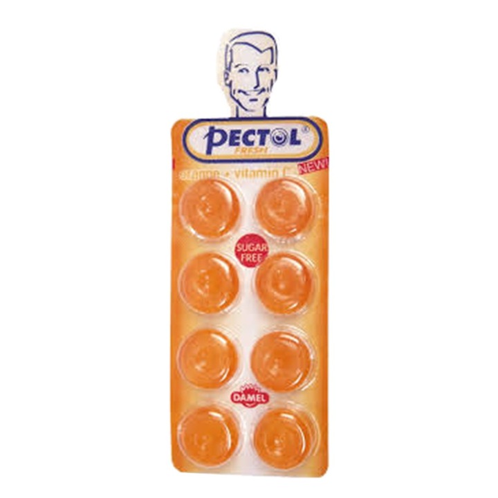 Dropsuri cu Portocala si Vitamina C Pectol 8 buc