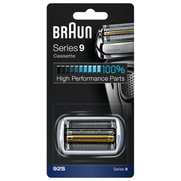 Braun 92S combipack tartalék borotvafej, Borotvaszita és kés kazetta, Multi Silver BLS