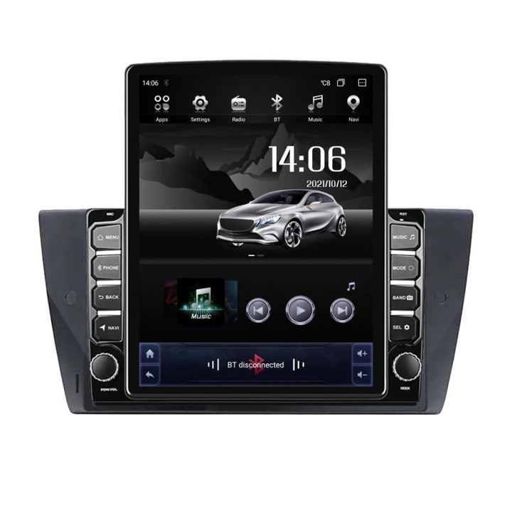 Navigatie dedicata BMW Seria 3 E90 G-095 ecran tip TESLA 9.7" cu Android Radio Bluetooth Internet GPS WIFI 4+32GB DSP 4G Octa Core