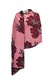 Дамско шалте, с две лица, черно\червено, флорален десен, размер 190х65 см