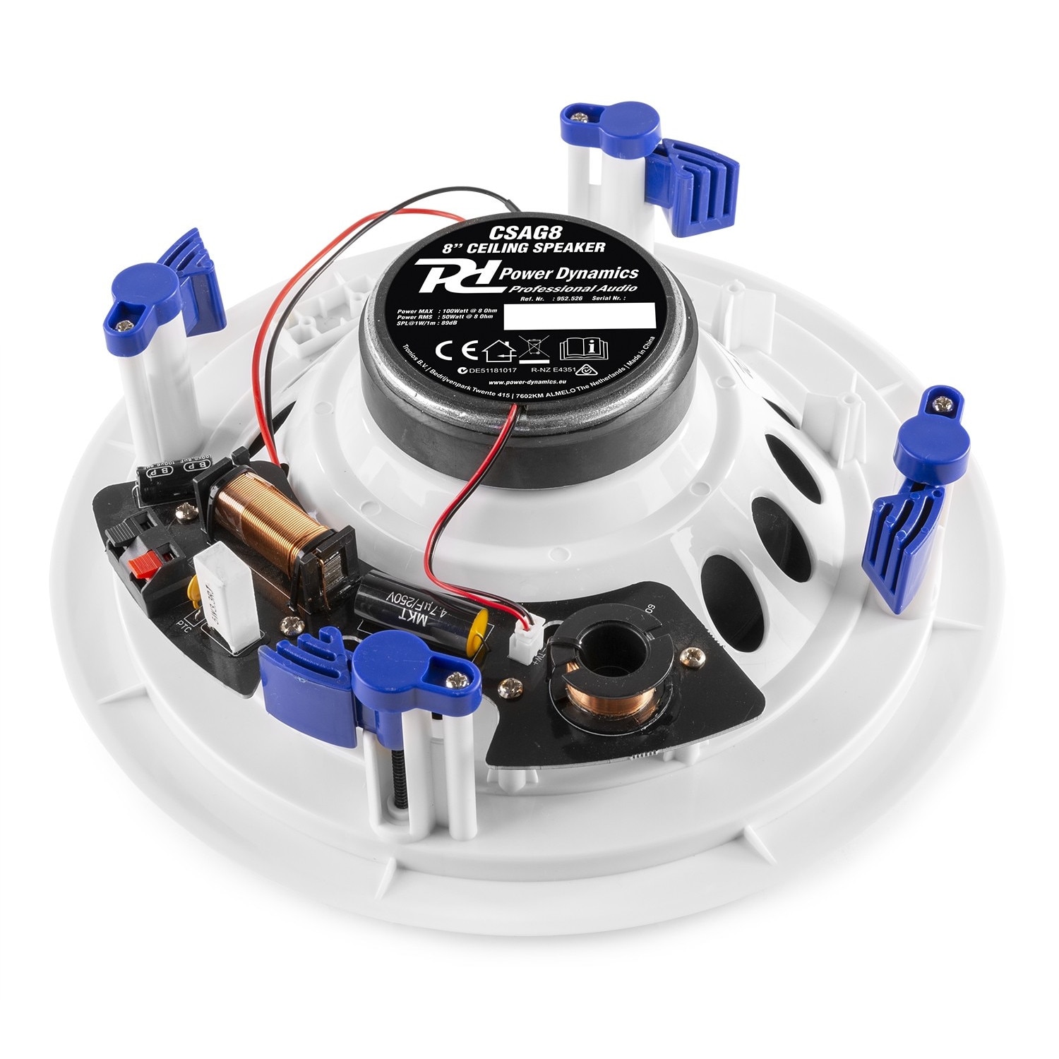 Difuzor de tavan, 2 cai, 50W RMS, 8", Power Dynamics CSSG8