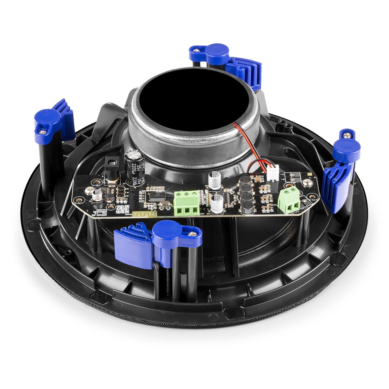 Set de 2 difuzoare amplificate incastrabile, 2 cai, 80W RMS, 8", Bluetooth, negru, Power Dynamics NCBT8B