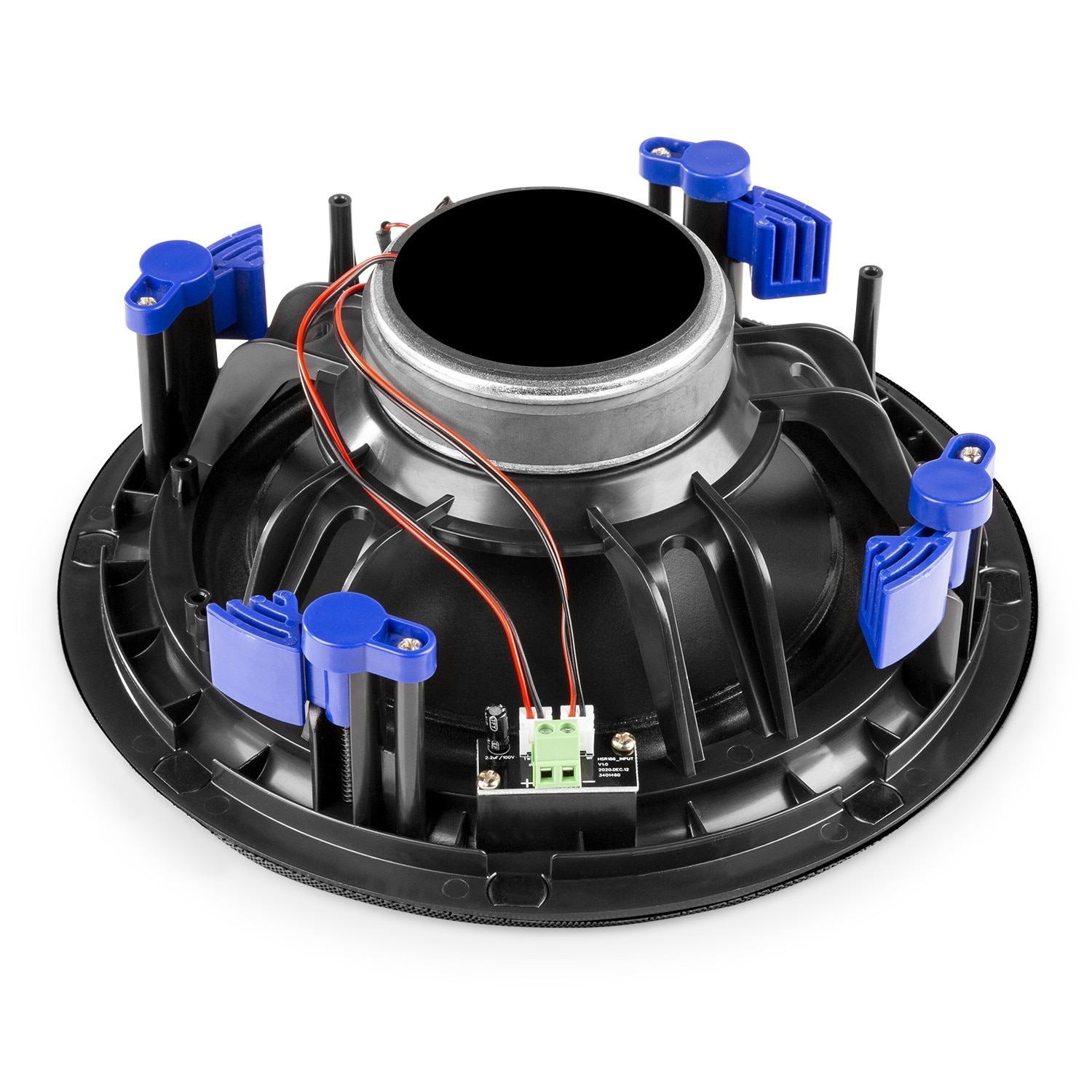 Set de 2 difuzoare amplificate incastrabile, 2 cai, 80W RMS, 8", Bluetooth, negru, Power Dynamics NCBT8B