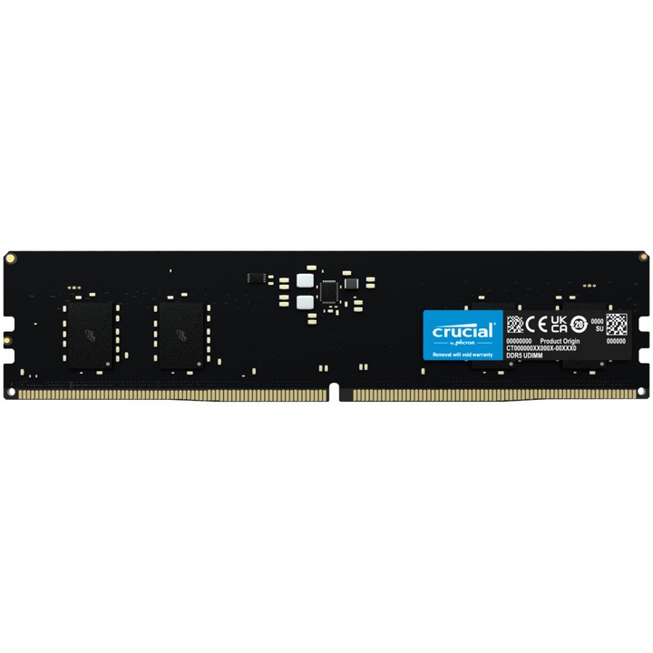 Memorie Crucial, 16GB DDR5, 4800MHz CL40, Dual Channel Kit