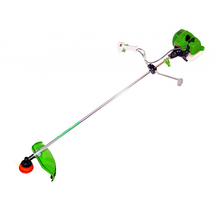 Motocoasa pe benzina Wertcraft Germany 5.7 Cp, 52 cc, 9000 Rpm, Verde, cu 5 accesorii incluse