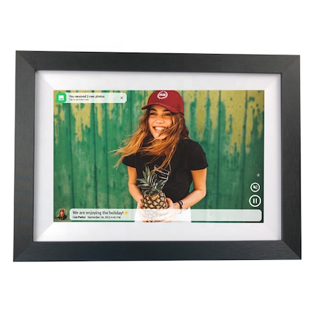 Rama foto digitala IPS-LCD, WiFi / TF / USB, 1280 x 800, 16GB, 8 inch, 16:9, 21.6 x 13.5 cm, Negru