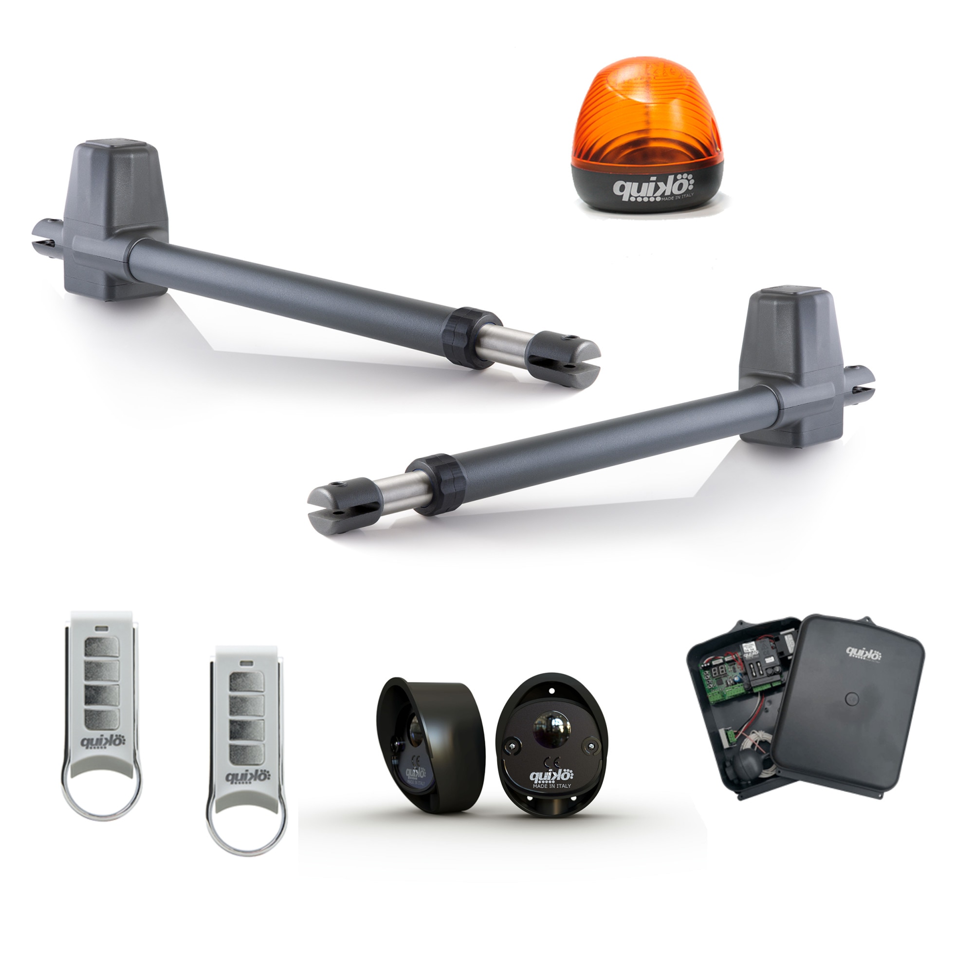 Kit automatizare porti batante Quiko NEO, greutate max 700 kg/canat