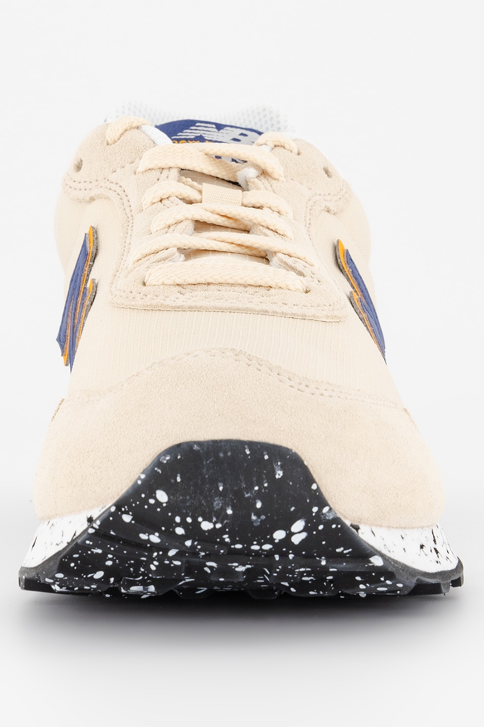 New Balance, Pantofi sport cu segmente din piele intoarsa 515, Bej