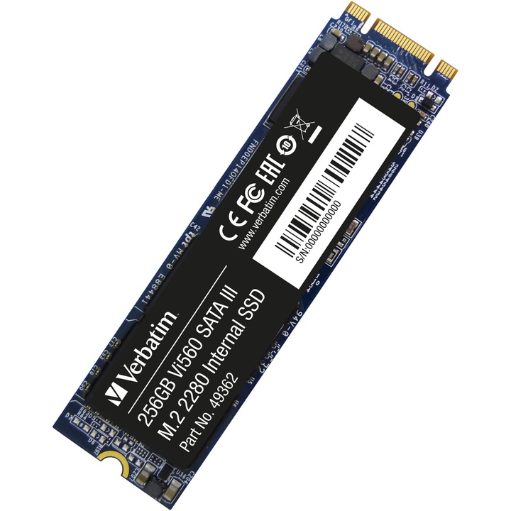 Solid State Drive (SSD) Verbatim Vi560 S3, 256GB, SATA III, M.2. 2280