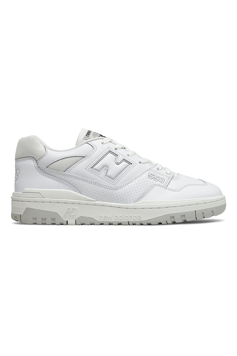 New Balance, Унисекс кожени спортни обувки 550, Бял, 6