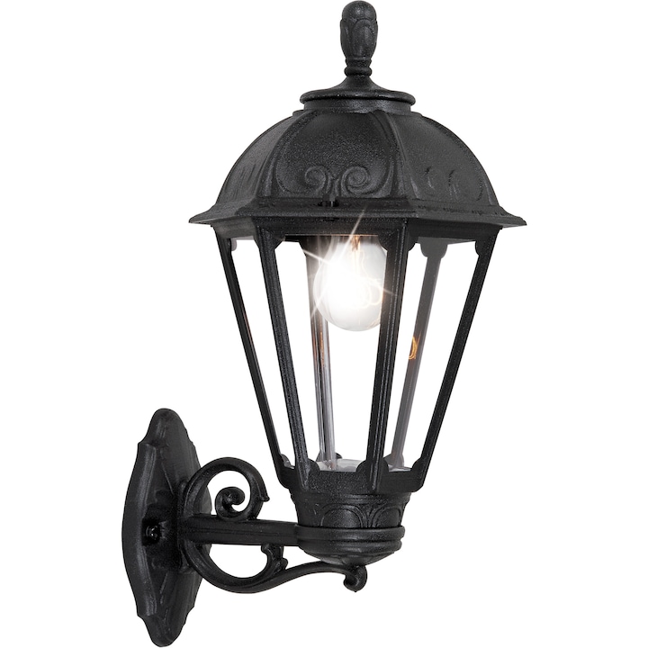 Lanterna de gradina, Fumagalli, E27, LED, 2700-6500K, 1000lm, IP55, Negru