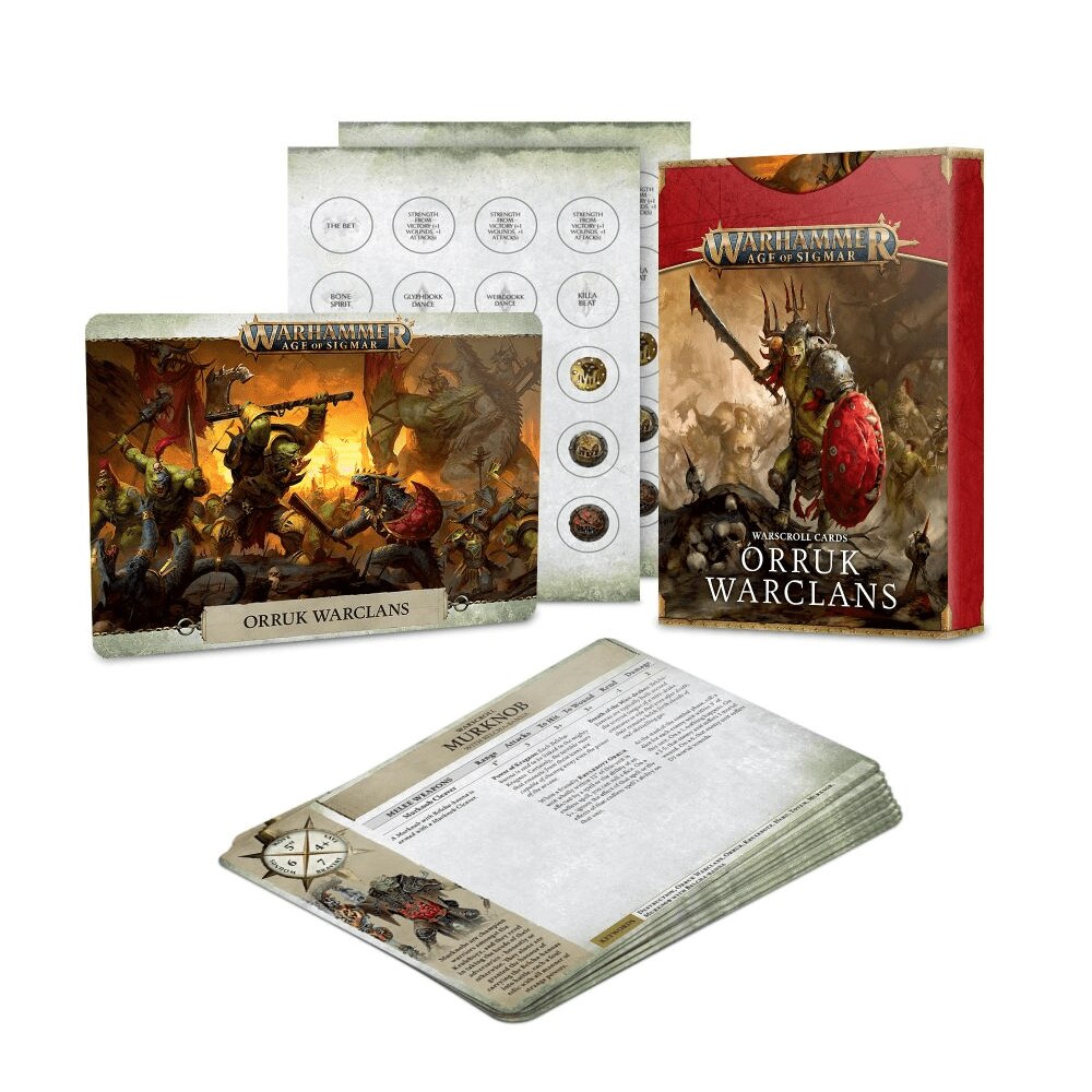Pachet Carti Warscroll Age of Sigmar, Games Workshop, Warscroll Cards ...