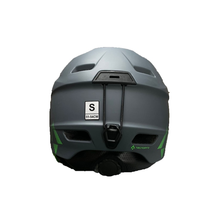 Каска, Tecnopro Pulse Pro Active, HS273 Dark Grey/Lime Green, S, 51-54 cm