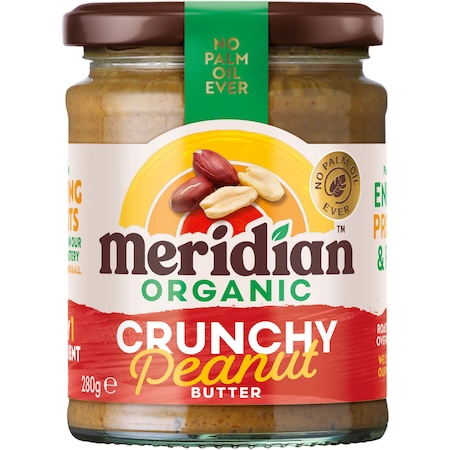 Unt bio de arahide crocant Meridian 280g