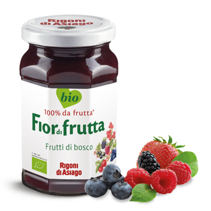 Dulceata bio de fructe de padure Rigoni Di Asiago, 250 g