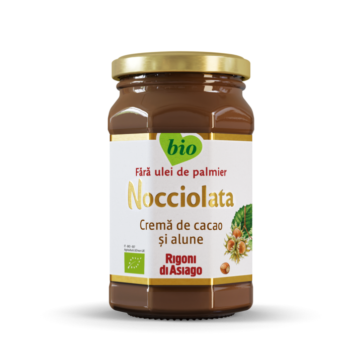Ra Nocciolata Crema Bio cu Cacao si Alune de Padure cu Lapte 250G