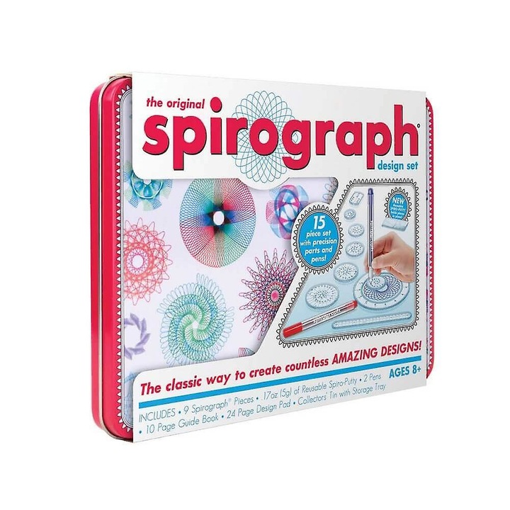 Set Jucarie Interactiva Spirograph Tin Box
