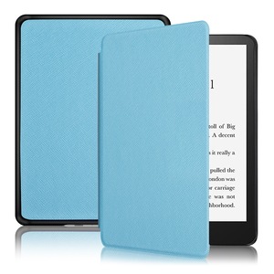 Husa protectie, ReaderBG, Poliuretan, Pentru Amazon Kindle Paperwhite 2021, Albastru deschis