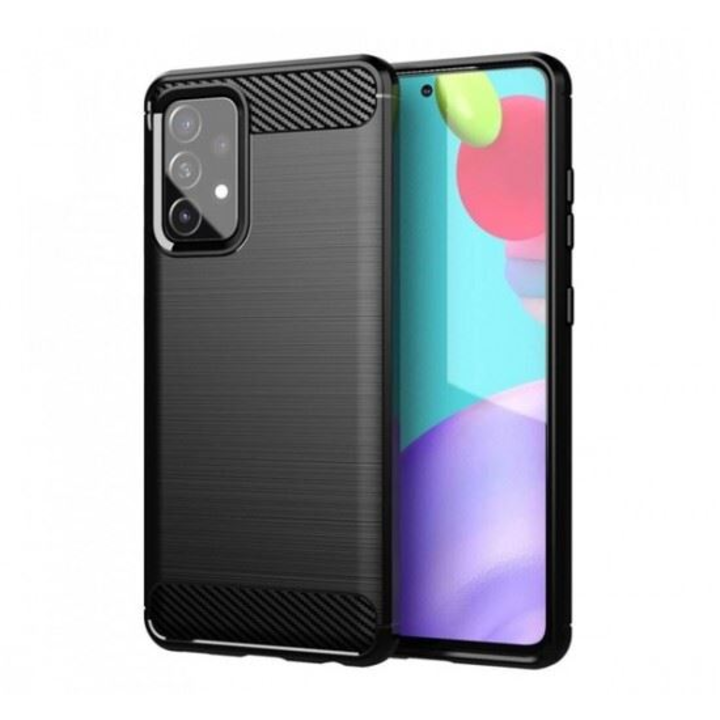 Samsung A536U Galaxy A53 5G szilikon hátlap - Carbon - fekete
