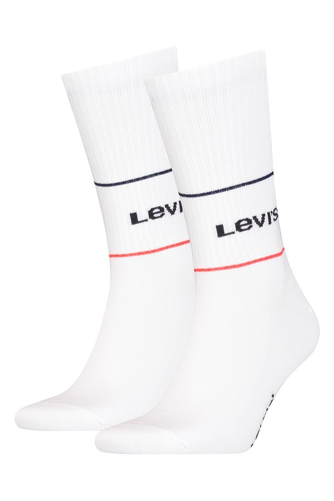 Levi's, Унисекс дълги чорапи - 2 чифта, Бял