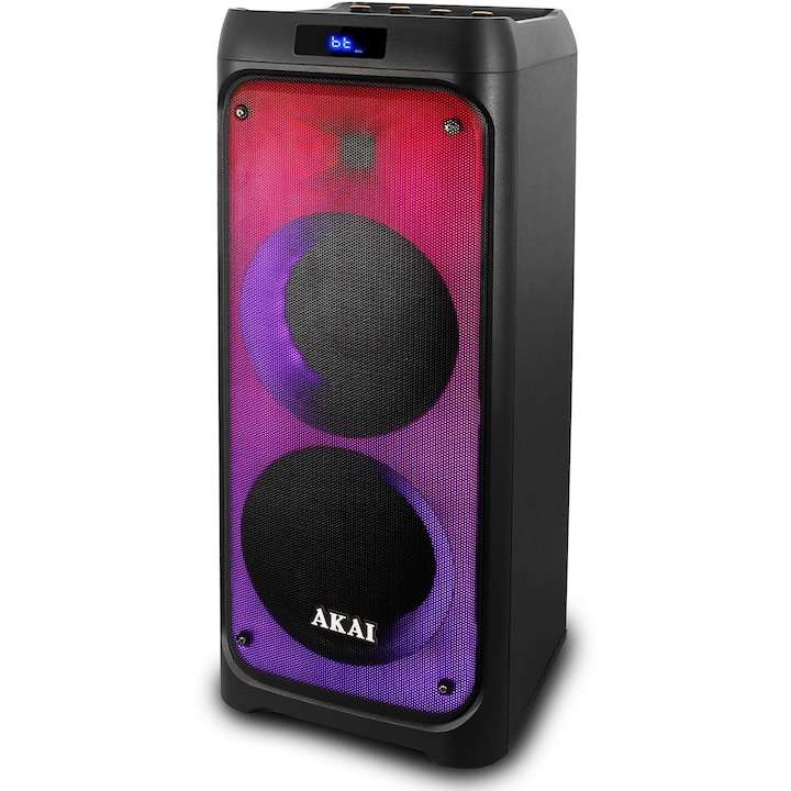 AKAI PARTY SPEAKER 260 hordozható hangszóró, Bluetooth 5.0, 50W, fekete