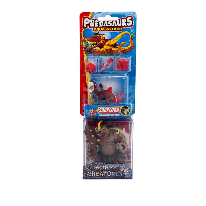 Игрален комплект Chippo Динозаври и чудовище 016099-728787, 1 динозавър, 1 чудовище тип конструктор