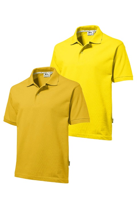 Комплект тениски с поло яка Slazenger ,25047-2 2 броя, Жълт и Светложълт, Размер XL