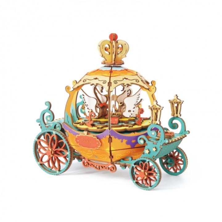 Rolife 3D Puzzle Zene doboz, Pumpkin Carriage, 165 db-os
