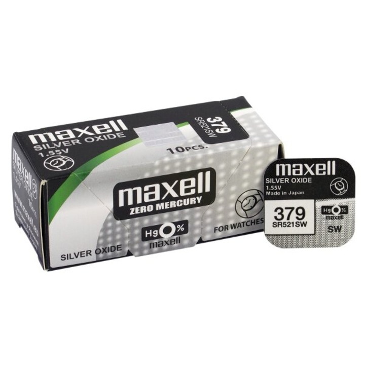 Maxell 379 / SR512 / AG0 ezüst-oxid gombelem 1 darab