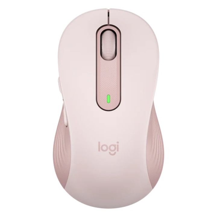 Безжична мишка Logitech M650 L Silent, Bluetooth, Bolt USB receiver, Розов