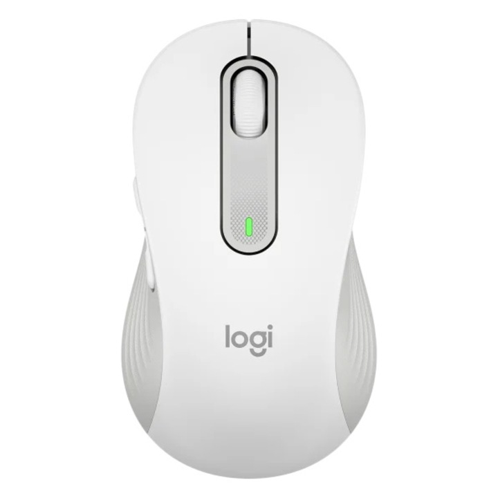 Безжична мишка Logitech M650 L Silent, Bluetooth, Bolt USB receiver, Бял