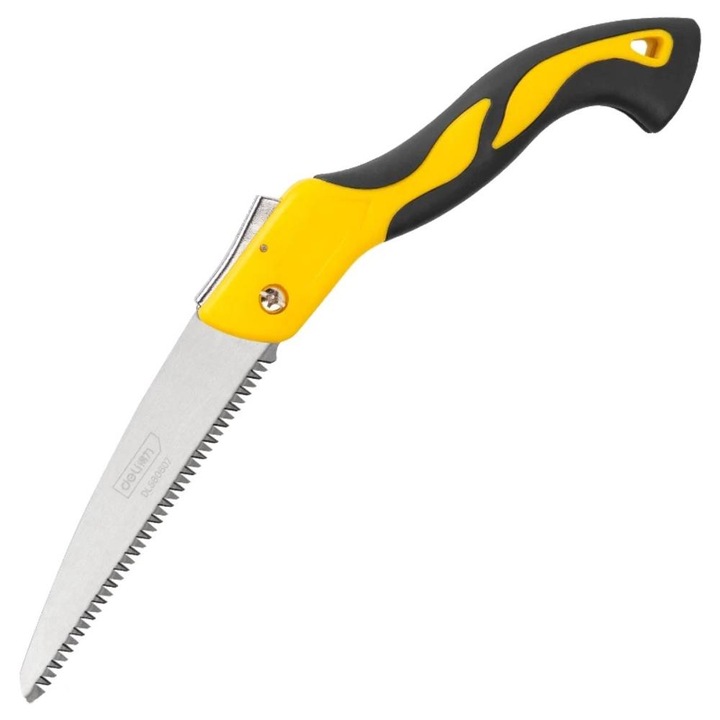 Fierastrau Pliabil Gradinarit Deli, 24 cm Lungime, Zimti cu 3 Laturi, Maner Antiderapant