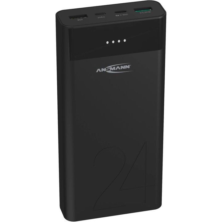 Ansmann 1700-0112 külső akkumulátor Lítium-polimer (LiPo) 24000 mAh Antracit