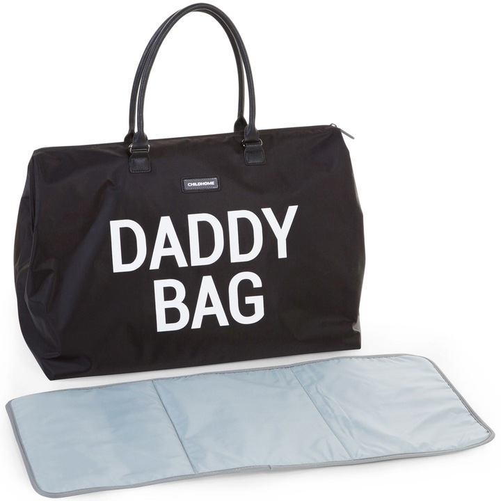 Geanta de infasat Childhome Daddy Bag, Negru