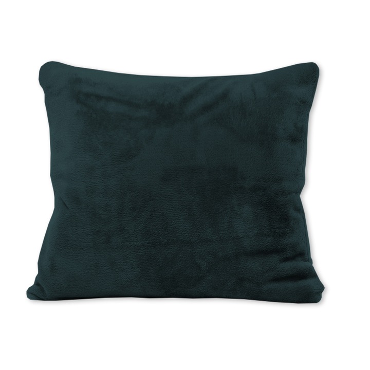 Dekoratív párnahuzat, Darymex, microszálas, Basic soft 40x40 üveg zöld