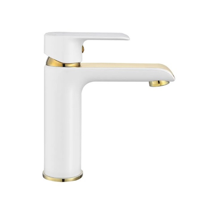 Смесител Rea Bloom White Gold Low, Месинг