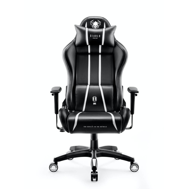 Diablo X-One 2.0 Геймърски стол Нормален размер Черен Бял