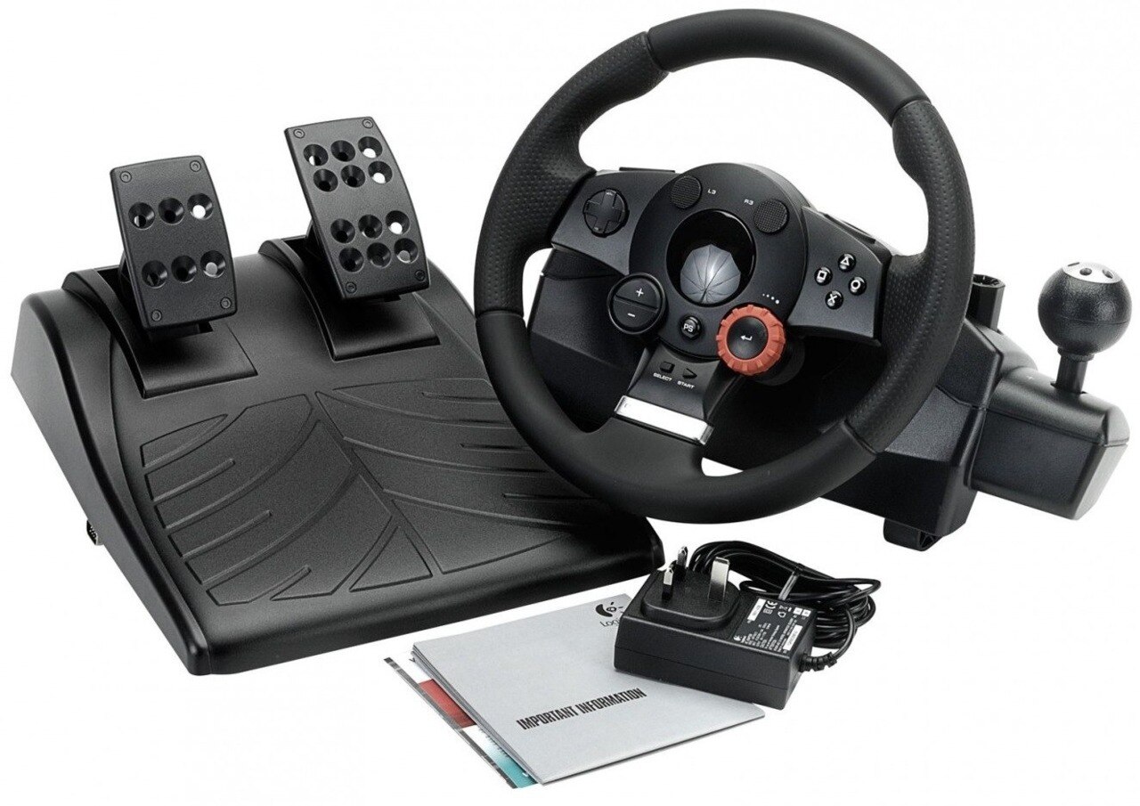 Nintendo Switch Driving Force GT(I8) Volan Logitech Driving Force GT, pedale, vibratii, USB - eMAG.ro